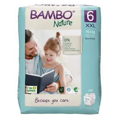 BAMBO NATURE 6 dětské plenky16+ kg 20 ks