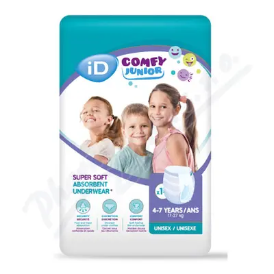 ID COMFY JUNIOR PANTS 4 -7 LET DĚTSKÉ, KALHOTKY ABSORPČNÍ NAVLÉKACÍ,1 270 ML, 17