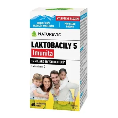 NatureVia Laktobacily 5 Imunita cps.60