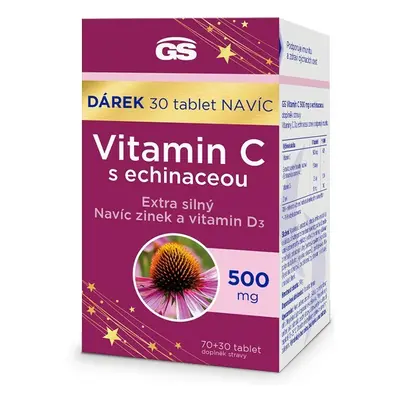 GS Vitamin C500mg s echinaceou tbl.70+30 dárek