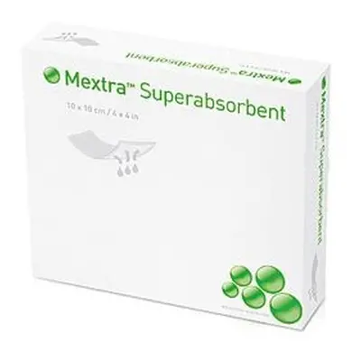 MEXTRA SUPERABSORBENT 10X10CM, 10 KS, SUPERABSORPČNÍ KRYTÍ