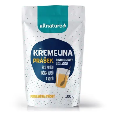 Allnature Křemelina příchuť pomeranč 100g