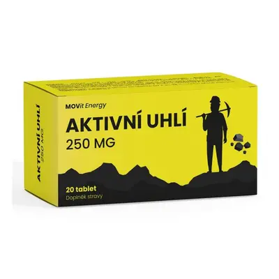 MOVit Aktivní uhlí 250mg tbl.20