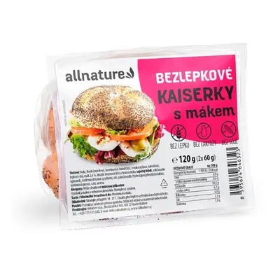 Allnature Bezlepková kaiserka s mákem 2x60g