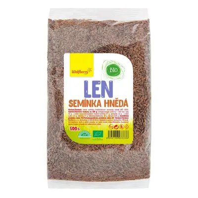 Len semínka hnědá BIO 500g Wolfberry