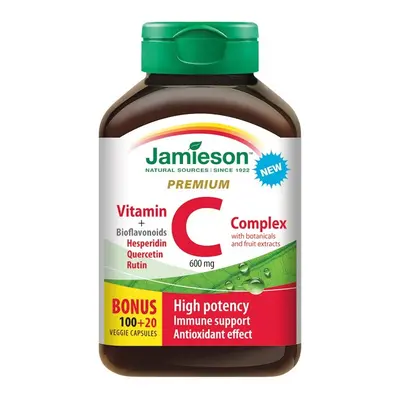 JAMIESON Vitamin C PREMIUM 600 mg s bioflavonoidy cps. 120