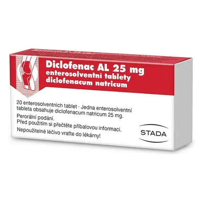 DICLOFENAC AL 25MG TBL ENT 20