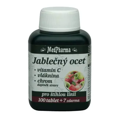 MedPharma Jablečný ocet+vlák.+vit.C+chrom tbl.107