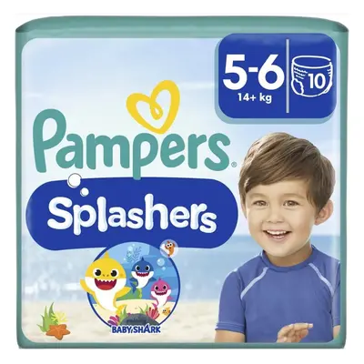 Pampers Splashers 5-6 plenkové kalhotky 14kg+ 10ks