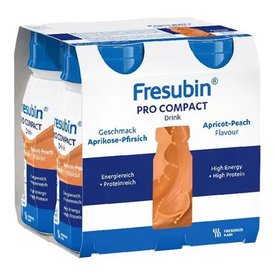 FRESUBIN PRO COMPACT DRINK PŘÍCHUŤ MERUŇKOVO-BROSKVOVÁ POR SOL 4X125ML