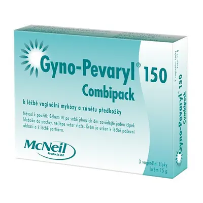 Gyno-Pevaryl Combipack 150mg 3 vaginální čípky + krém 15g