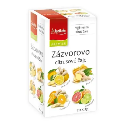 Apotheke Zázvorovo citrusové čaje 4v1 20x2g