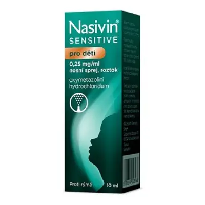 NASIVIN SENSITIVE PRO DĚTI 0,25MG/ML NAS SPR SOL 1X10ML