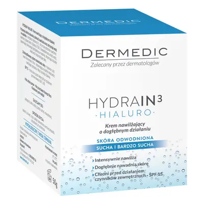 DERMEDIC H3 Hluboce hydratační den.krém SPF15 50g