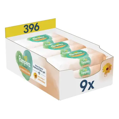 Pampers ubrousky Harmonie Protect&Care Calendula 9x44ks