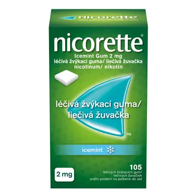 NICORETTE ICEMINT GUM 2MG léčivé žvýkačky 105