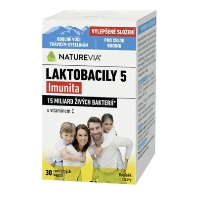 NatureVia Laktobacily 5 Imunita cps.30