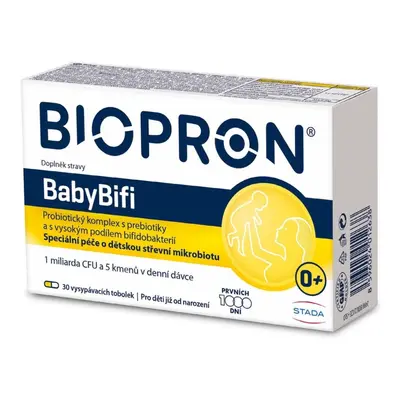 Biopron BabyBifi probiotika a prebiotika pro děti s bifidobakteriemi tbl.30