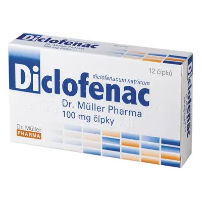 DICLOFENAC DR. MÜLLER PHARMA 100MG SUP 12