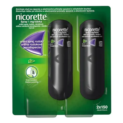 NICORETTE SPRAY 1MG/DÁV ORM SPR SOL 2X13,2ML