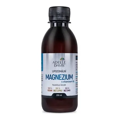 Adelle Davis Lipozomální magnezium+vitamín B6 200ml