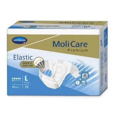 KALHOTKY ZALEPOVACÍ MOLICARE ELASTIC 6 KAPEK L BOKY 115-145CM,2349ML,30KS