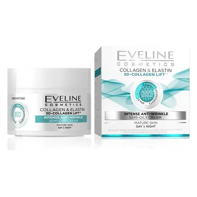 EVELINE 3D Collagen&Elastin Denní/noční krém 50ml