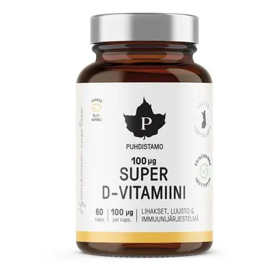 Puhdistamo Super Vitamin D 4000IU cps.60