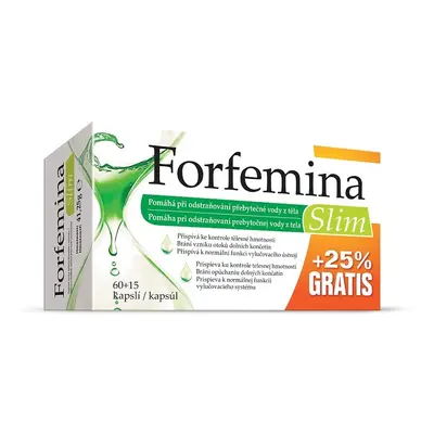 Forfemina Slim odvodnění těla 25% GRATIS 75 kapslí