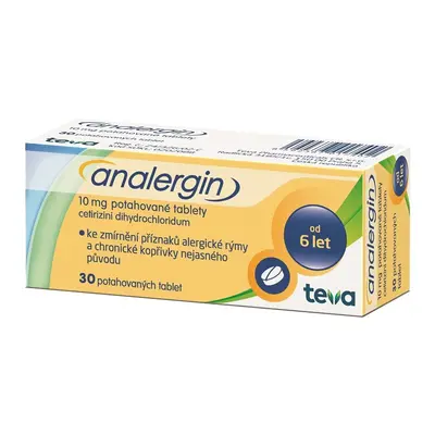 ANALERGIN 10MG TBL FLM 30