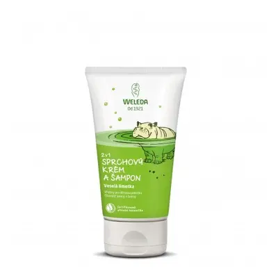 WELEDA 2v1 sprchový krém a šampon Veselá limetka 150ml