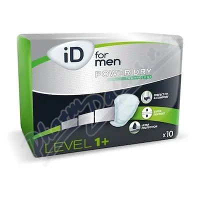 VLOŽKY ABSORPČNÍ ID FOR MEN LEVEL 1+ COTTON FEEL,385ML,10KS