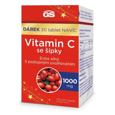 GS Vitamin C1000mg se šípky tbl.100+30 dárek