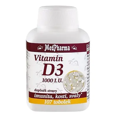 MedPharma Vitamin D3 1000 IU 107 tobolek