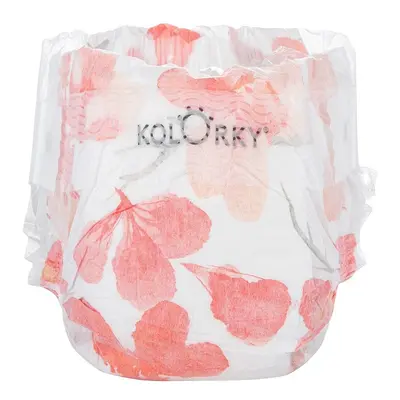 KOLORKY DAY jednorázové eko plenky S 3-6kg 25ks Květy