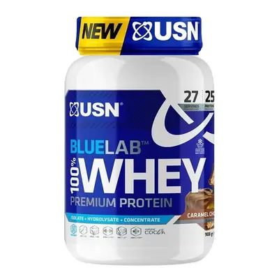 USN BlueLab 100% Whey Protein Premium 908 g karamel čokoláda