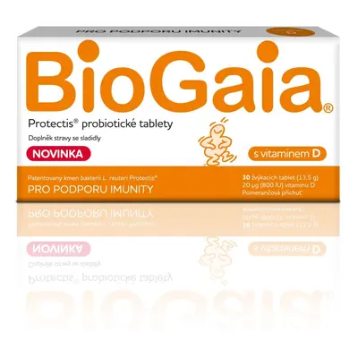 BioGaia Protectis s vitamínem D 30 žvýkacích tablet