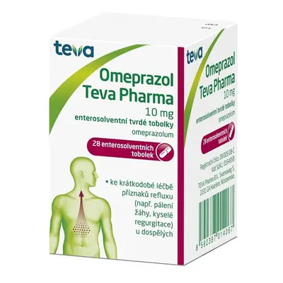 OMEPRAZOL TEVA PHARMA 10MG CPS ETD 28