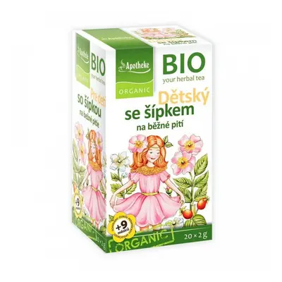 Apotheke BIO Dětský ovocný čaj se šípkem 20x2g