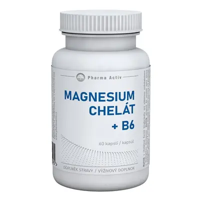 Magnesium Chelát + B6 60 kapslí