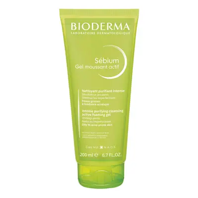 BIODERMA Sébium Gel moussant actif intenzivní hloubkově čisticí gel pro mastnou pleť a akné 200 