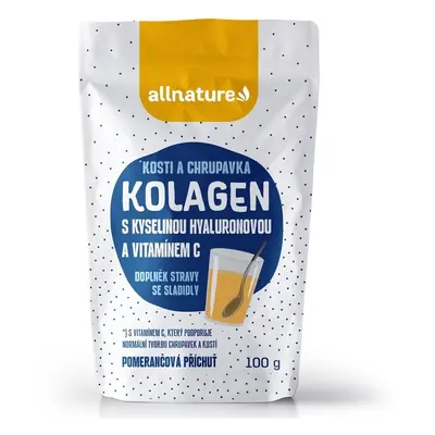 Allnature Kolagen s kyselinou hyaluronovou a vitaminem C 100g