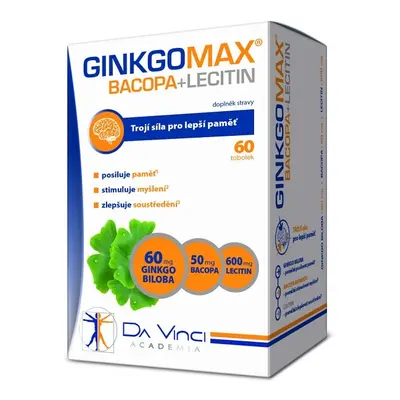 GinkgoMAX+Bacopa+Lecitin DaVinciAcademia tob.60