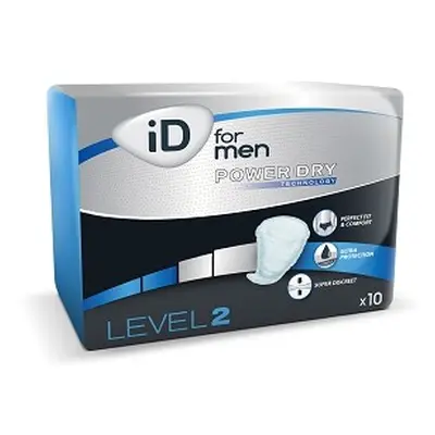 VLOŽKY ABSORPČNÍ ID FOR MEN LEVEL 2 470ML,COTTON FEEL,10KS