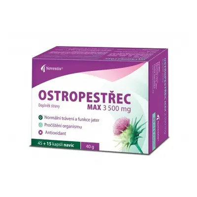 Ostropestřec Max 3500mg cps.45+15