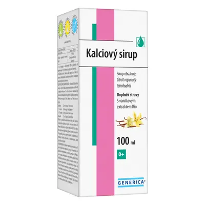 Kalciový sirup Generica 100ml