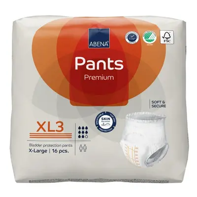 ABENA PANTS PREMIUM XL3 KALHOTKY ABSORPČNÍ NAVLÉKACÍ, PRODYŠNÉ, BOKY 130-1