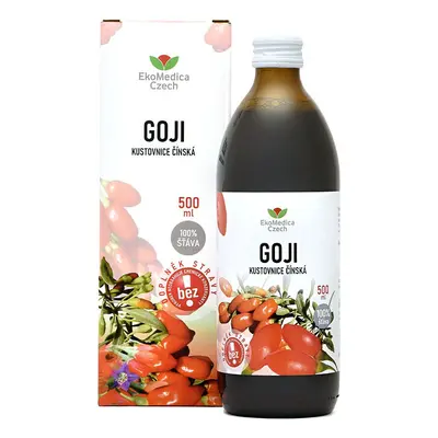 Goji Kustovnice čínská 100% šťáva 500ml EKOMEDICA