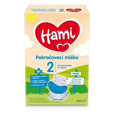 Hami 2 pokračovací mléko 600g