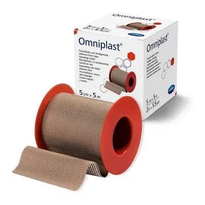 Náplast Omniplast textilní 5cmx5m 1ks